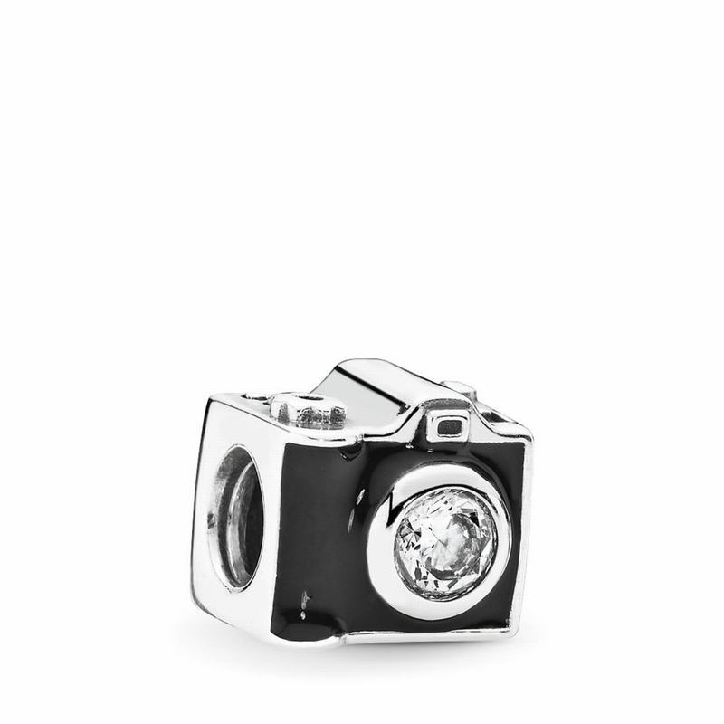 Pandora Sentimental Snapshots Charm - Sterling Silver/Enamel/Black/Cubic Zirconia - Canada | SB7585J